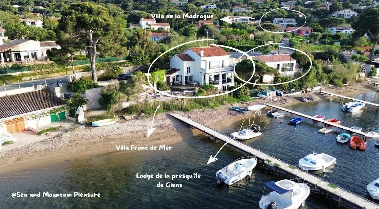 Villa Front De Mer Acces Plage Presqu'Ile De Giens-Sea And Mountain Pleasure Hyeres